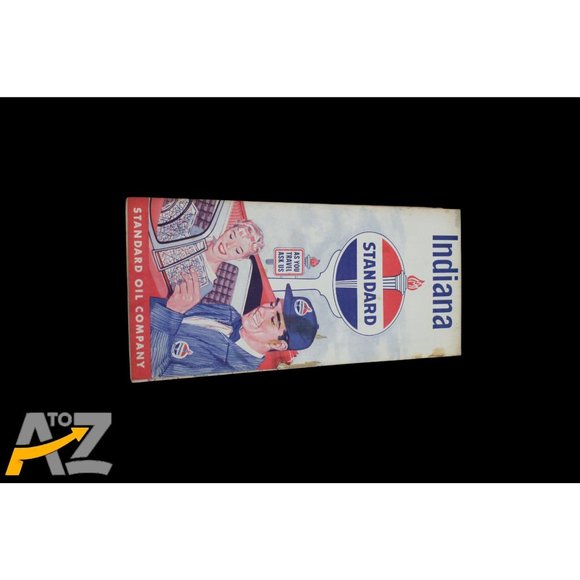 Vintage Standard Oil Company Indiana Road Travel Pocket Map early 1960's - Picture 1 of 11